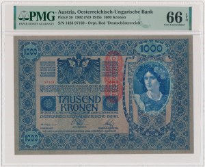 Austria, 1.000 Kronen (1919) Austro-Hungarian 1902 - PMG 66 EPQ