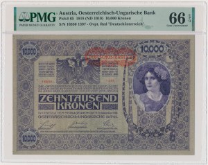 Austria, 10,000 Kronen (1919) Austro-Hungarian 1918 - PMG 66 EPQ