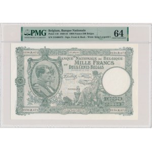 Belgium, 1,000 Francs = 200 Belgas 1943 - PMG 64