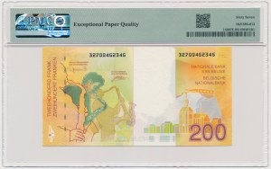 Belgium, 200 Francs (1995) - PMG 67 EPQ