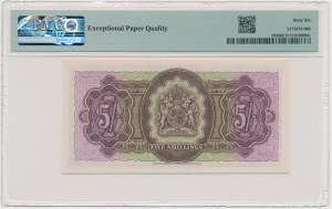 Bermuda, 5 Shillings 1957 - PMG 66 EPQ