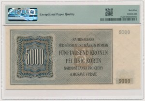 Bohemia and Moravia, 5,000 Korun 1944 - PMG 65 EPQ - RARE