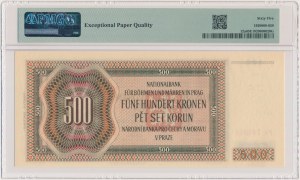 Bohemia and Moravia, 500 Korun 1942 - PMG 65 EPQ
