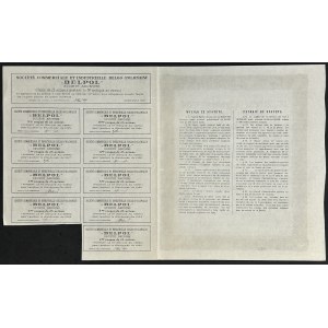 Belgijsko-Polskie Towarzystwo Handlowo-Przemysłowe Belpol S.A., 25 x 500 mkp, 1921