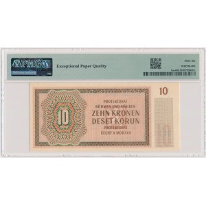 Bohemia and Moravia, 10 Korun 1942 - SPECIMEN - PMG 66 EPQ