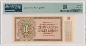 Bohemia and Moravia, 10 Korun 1942 - SPECIMEN - PMG 66 EPQ