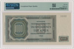 Bohemia and Moravia, 1,000 Korun 1942 - SPECIMEN - PMG 66 EPQ