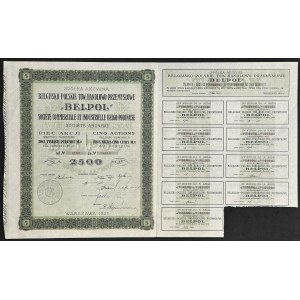 Belgijsko-Polskie Towarzystwo Handlowo-Przemysłowe Belpol S.A., 5 x 500 mkp, 1921