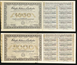 Opatówek Cloth Factory formerly Fiedler S.A., 2 x 500 mkp and 10 x 500 mkp, Issue III - set of 2 pcs.