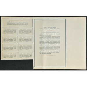 Bankowe Domy Składowe Industria S.A., 10 x 40 zł 1927