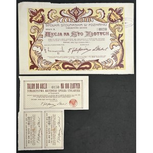 Spółka Stolarska S.A. w Poznaniu, 100 zł 1925