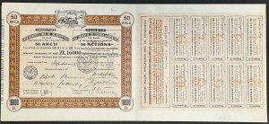 Towarzystwo Akcyjne Warszawskich Dróg Żelaznych Dojazdowych, 50 x 320 zloty, Issue I