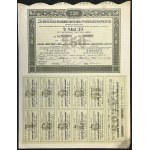 Zjednoczenie Polskich Fabryk Maszyn i Narzędzi Rolniczych S.A., 50 zł i 5 x 50 zł 1921 - zestaw 2 szt.