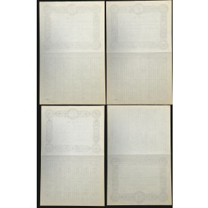 Chemiczna Fabryka Dr Roman May S.A., 50 zł, 250 zł, 500 zł, 1.000 zł 1927 - zestaw 4 szt.