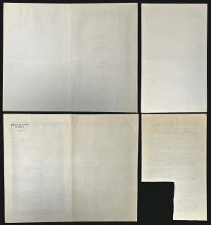 Fabryka Kapeluszy S.A. w Myślenicach, 10 x 500 mkp 1921, Emisja A, Ser. XI oraz 5 x 500 mkp 1922, Emisja B, Ser. VII - zestaw 2 szt.