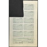 Fabryka Kapeluszy S.A. w Myślenicach, 10 x 500 mkp 1921, Emisja A, Ser. XI oraz 5 x 500 mkp 1922, Emisja B, Ser. VII - zestaw 2 szt.