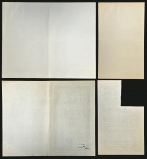 Fabryka Kapeluszy S.A. w Myślenicach, 500 mkp 1922, Emisja B, Ser. II oraz 5 x 500 mkp 1921, Emisja A, Ser. IV - zestaw 2 szt.