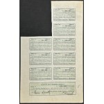 Fabryka Kapeluszy S.A. w Myślenicach, 500 mkp 1922, Emisja B, Ser. II oraz 5 x 500 mkp 1921, Emisja A, Ser. IV - zestaw 2 szt.