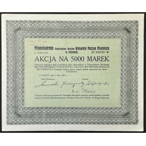 Młynowytwórnia Towarzystwo Akcyjne Wytwórni Maszyn Młyńskich , 5.000 mkp 1922, Emisja V