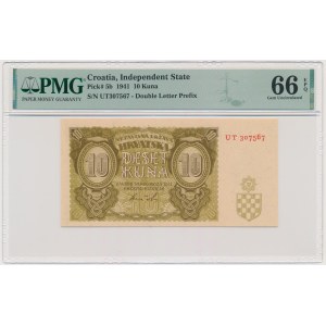 Croatia, 10 Kuna 1941 - PMG 66 EPQ