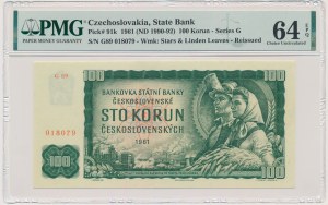 Czechoslovakia, 100 Korun 1961 - PMG 64 EPQ