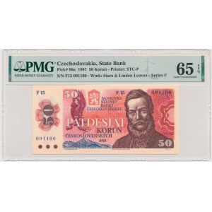 Czechoslovakia, 50 Korun 1987 - PMG 65 EPQ