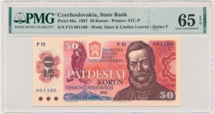 Czechoslovakia, 50 Korun 1987 - PMG 65 EPQ