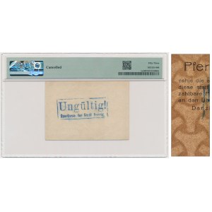 Danzig, 50 Pfennige 1914 - watermark spades - PMG 53