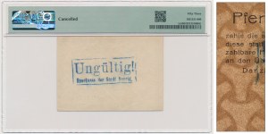 Danzig, 50 Pfennige 1914 - watermark 