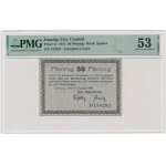Danzig, 50 Pfennige 1914 - watermark spades - PMG 53