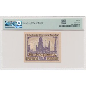 Gdańsk, 50 fenigów 1919 - fioletowy - PMG 66 EPQ