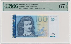 Estonie, 100 couronnes 1999 - PMG 67 EPQ