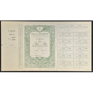 Bracia Feiwel S.A., 5 x 100 zł 1931
