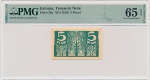 Estonia, 5 Penni (1919) - PMG 65 EPQ