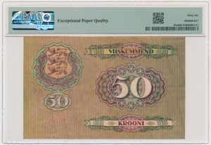 Estonie, 50 Koron 1929 - PMG 66 EPQ