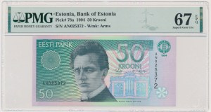 Estonie, 50 couronnes 1994 - PMG 67 EPQ