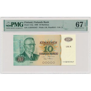 Finland, 10 Markkaa 1980 - PMG 67 EPQ
