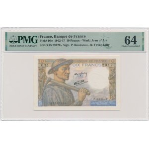 Francja, 10 franków 1944 - PMG 64