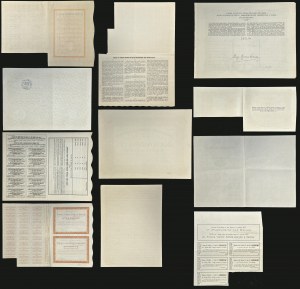Zestaw papierów wartościowych - 9 szt.