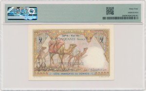 France, French Somaliland, 50 Francs 1952 - PMG 64