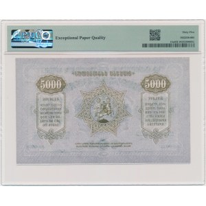 Gruzja, 5.000 rubli 1921 - PMG 65 EPQ
