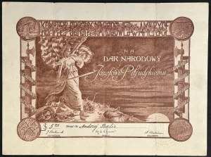 Committee for National Defense in America - for National Gift to Joseph Pilsudski - $5.