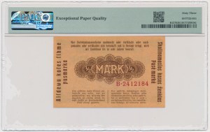 Kowno, 1/2 Mark 1918 - B - PMG 63 EPQ