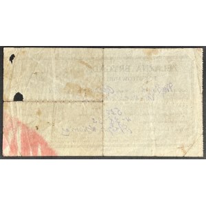 Żelazna Brygada - pokwitowanie 5 dolarów 1923