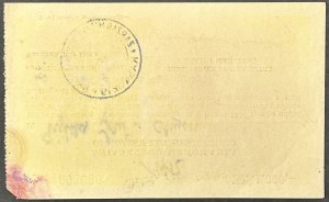 Warszawa, Świadectwo wykonania obowiązku kontrybucyjnego o wartości 1.000 zł 1944
