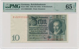 Germany, 10 Reichsmark 1929 (1945) - PMG 65 EPQ