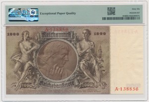 Allemagne, 1000 reichsmark 1936 - A - PMG 66 EPQ
