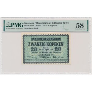 Posen, 20 Kopeken 1916 - PMG 58