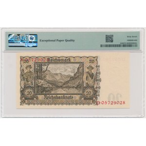 Germany, 20 Reichsmark 1939 - PMG 67 EPQ