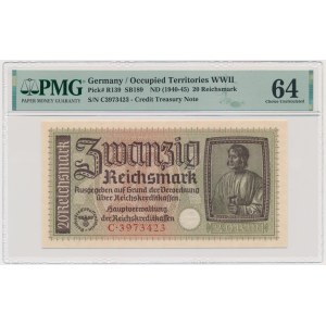 Germany, 20 Reichsmark (1940-45) - PMG 64